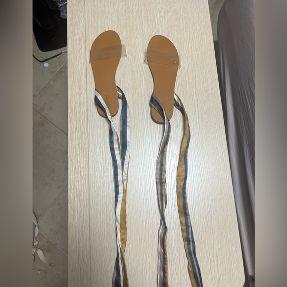 Tie up sandals , strip straps - Picture 2 of 8